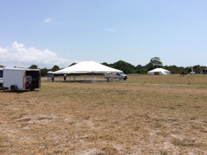 tents installed