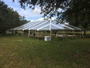 clear top party tent