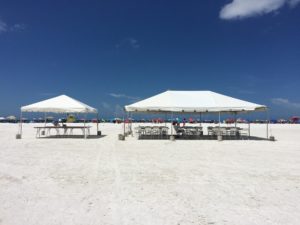 beach event shade
