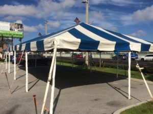 car dealership promotional tent