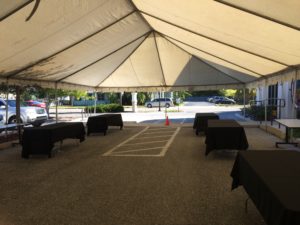 fund raising tent